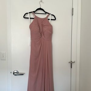 Azazie long dress. Style ginger allure, dusty rose color, Size A10